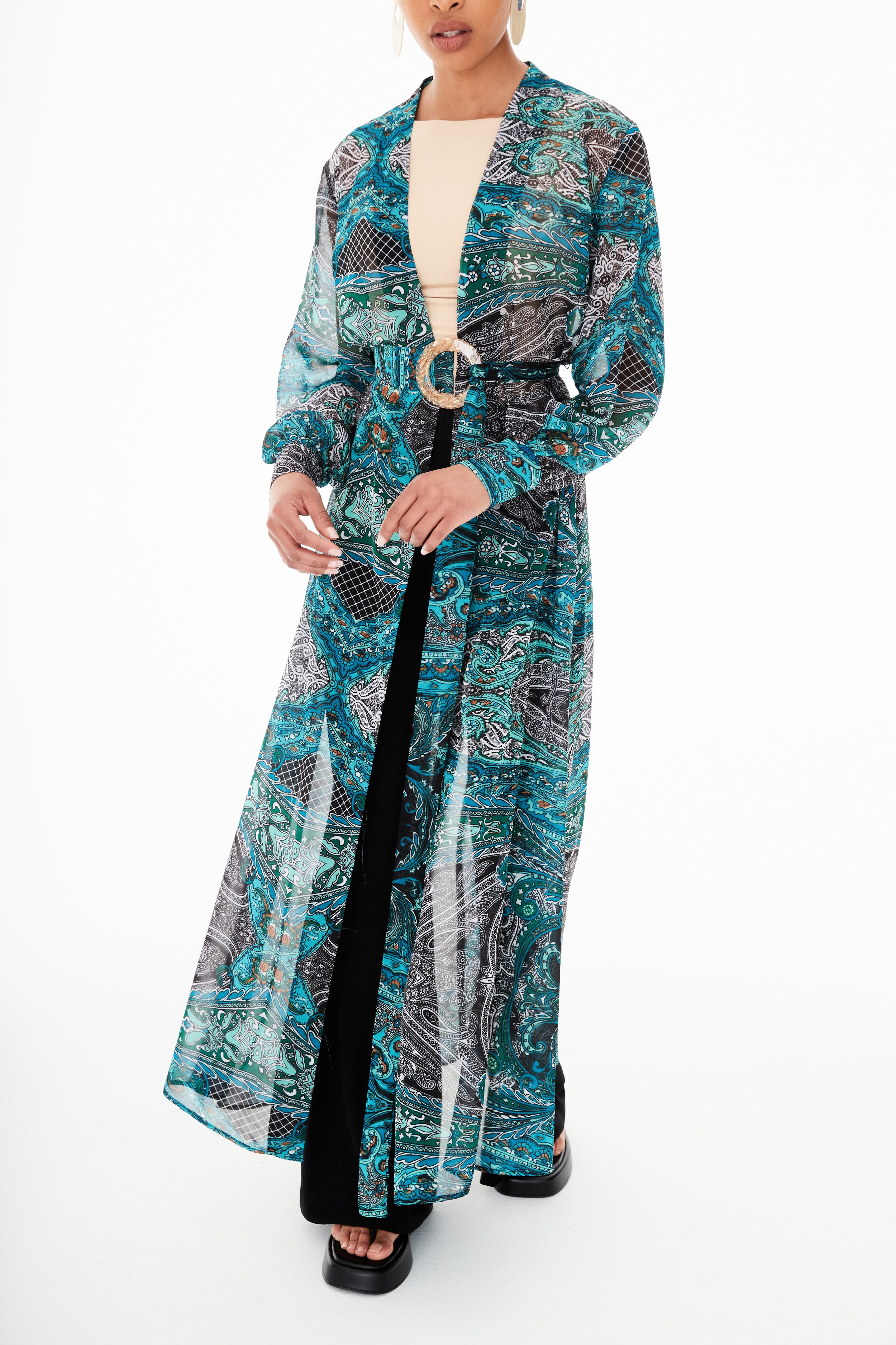 PAISLEY MAXI CARDI