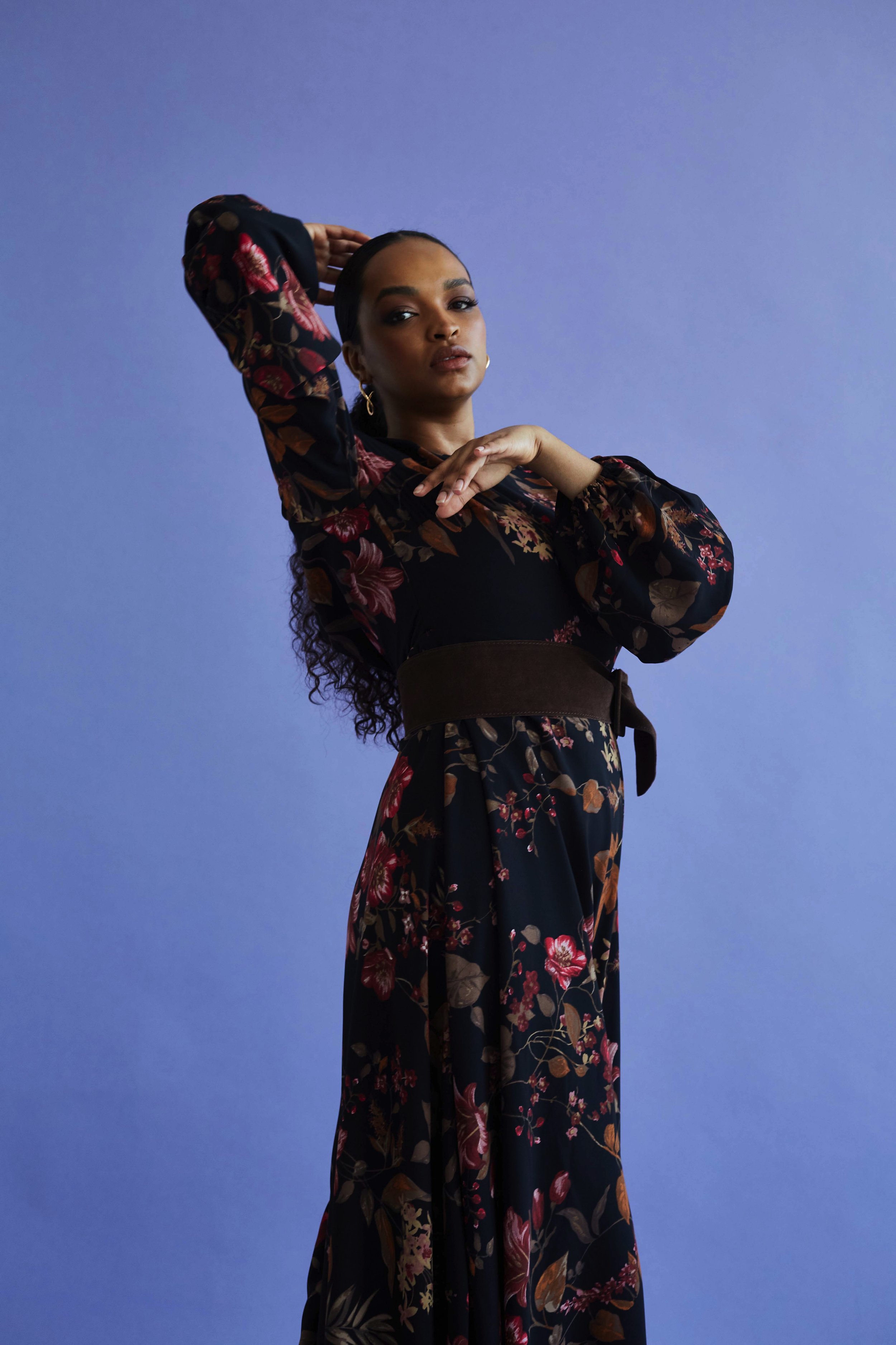AMBER FOLIAGE SURAYA DRESS