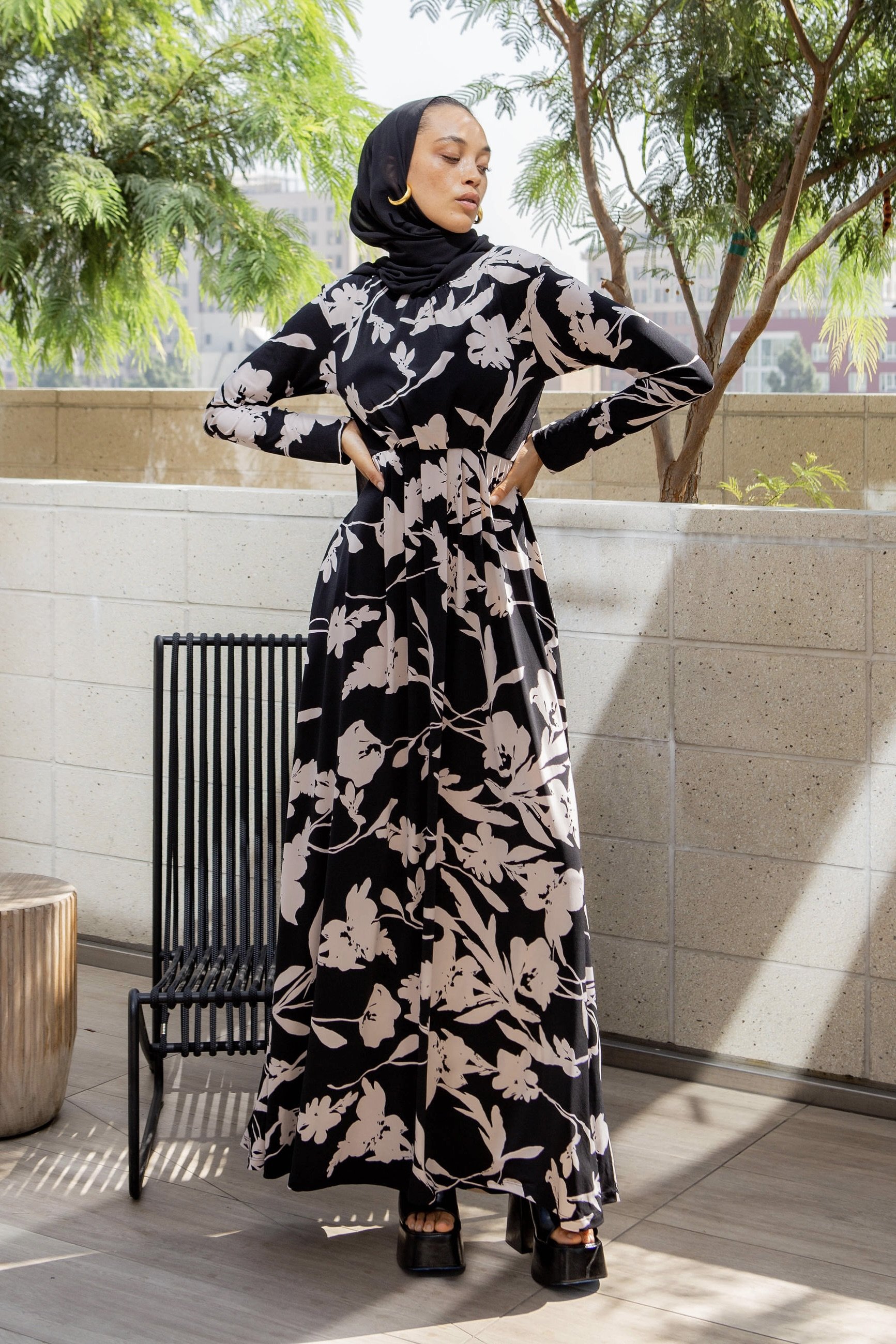 FLORAL PRINT DIANA DRESS